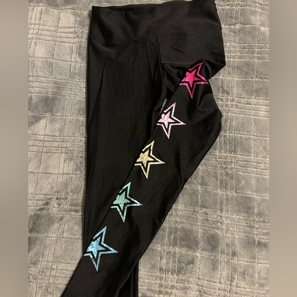 High shine leggings